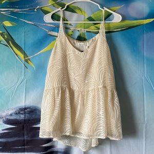 REPOSH - HD In Paris | Cream Layered Peplum Top XS
